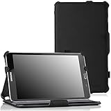 MoKo Samsung Galaxy Tab 4 8.0 Case - Slim-Fit Multi-angle Folio Cover Case for Samsung Galaxy Tab 4 8.0 Inch Tablet, BLACK (With Smart Cover Auto Wake / Sleep. WILL NOT Fit Samsung Galaxy Tab 3 8.0)