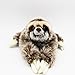 TAMMYFLYFLY Cute Realistic Three Toed Sloth Plush Stuffed Animal Toy 12inch