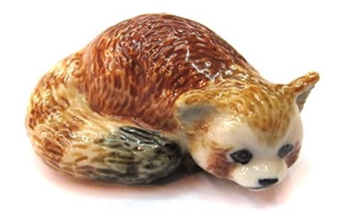 3 D Ceramic Toy Red Panda No.3 Dollhouse Miniatures Free Ship