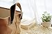 Tosnail 2 Pack Collapsible Jute Storage Bin Nursery Baskets with Leather Handle - Great for Bedroom, Closet, Toys and Cat (Stuff Print)