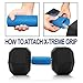 A2ZCARE Thick Bar Grips/Non-Slip Silicone Rubber Barbell Grips (Sold in Pair) for Dumbbell, Barbell, Weight Lifting, Power Lifting - Thick Bar Adapter | Arm Muscle Growth and Fat Bar Training