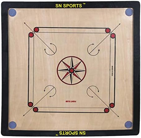 SN SPORTS Carrom 26 INCHES with Coins, Powder and Striker
