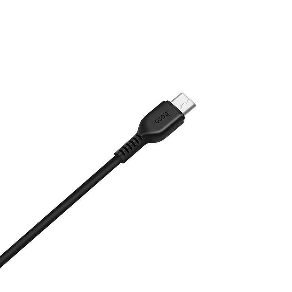 HOCO USB C Cable Android Charger X13 Easy Charged | Android Charger Cable PVC Braided Cord Easy Charged Charging Data Cable USB (Black)
