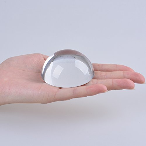 LONGWIN Crystal Dome Magnifier/Paperweight Reading Magnifying Glass2.4