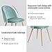 GreenForest Dining Chairs Set of 2, Modern Velvet Accent Leisure Side Chairs with Metal Legs for Living Room, Green