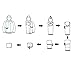 Baleaf Unisex Rain Jacket Packable Outdoor Waterproof Hooded Pullover Raincoat Poncho Navy Size M