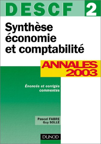 Synthèse économie et comptabilité