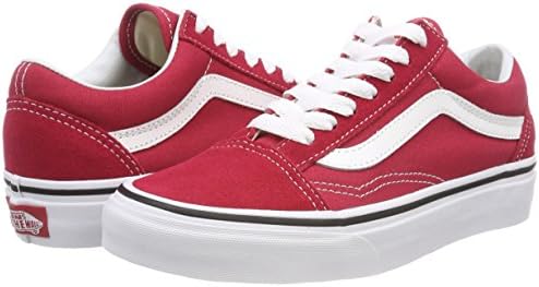 crimson red vans