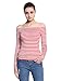 Maggie Tang Trendy Solid Fitted Off Shoulder Long Sleeve Blouse Top