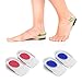 Best Gel Heel Cups - Pair of Heel Cushion Shoe Inserts. Foot Pain Relief Insoles for Heels, Plantar Fasciitis, Heel Spurs, Achilles and Arch Pain, Orthopedic Tendonitis Support for Women and Men