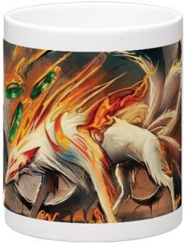 Naruto Nine Tail Fox Coffee Cup Mugs Novelty Gift (white)