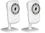 Pack of Two DCS-932L mydlink Wireless-N Network Cameras with night vision