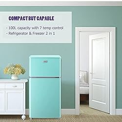 WANAI Compact Refrigerator 3.2 Cu.Ft Classic Retro