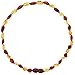 Amber Teething Necklace for Babies (Unisex) (Olive Lemon/Cognac) - Anti Inflammatory, Drooling & Teething Pain Reduce Properties - Natural Certificated Oval Baltic Jewelry with The Highest Quality