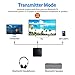 VR-robot Bluetooth 5.0 Audio Transmitter Receiver Adapter, 2-in-1 Wireless 3.5mm aptX Low Latency Stereo Audio Adapter for Home Sound System/TV/PC/Tablet/Speaker Headphonethumb 1