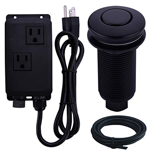SINKINGDOM Garbage Disposal Air Switch Kit Sink Top with Long Button
