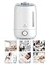 Pallas [2019] Humidifier - 5L Cool Mist Ultrasonic Humidifier for Bedroom, Baby, Home, Vaporizer for Large Room with Adjustable Mist Knob 360 Rotatable Mist Outlet