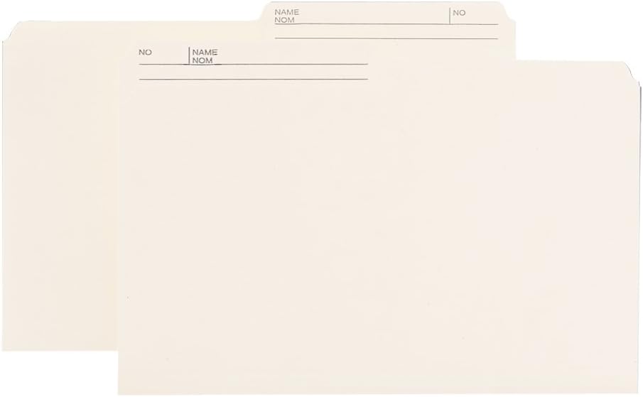 Smead Reversible File Folder, 1/2-Cut Tab, Legal Size, Black, 100 per Box (15364) : Office Products