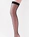 Vero Monte 4 Pairs Women's Fishnet Thigh High Socks - Stylish Black + Hollow Out