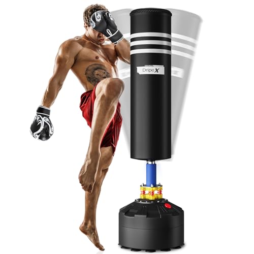 Dripex Free Standing Punching Bag for Adults, 69'' Heavy Boxing Bag with...