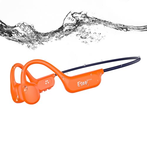 esonstyle Audífonos Conducción Ósea Natación - IP68 Agua Audífonos para Nadar Bluetooth 6.0,Oído Abierto con Reproductor MP3 de 8GB Auriculares para Natación Carreras y Ciclismo