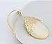 Hithop New Ladies Water Drop Shaped Pendant Golden Long Necklace Sweater Chain