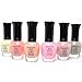 6 FULL KLEANCOLOR SHEER PASTEL NAIL SOFT POLISH SET COLLECTION LACQUER SHPASTEL + FREE EARRING