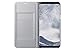 Samsung Galaxy S8+ LED View Wallet Case, Silver