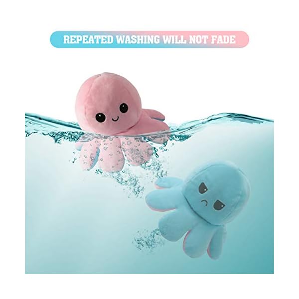 Cute Octopus Baby Toys 0 3 6 9 12 18 Months, Double-Sided Flip Soft Reversible Octopus Plus Stuffed Animals Doll…