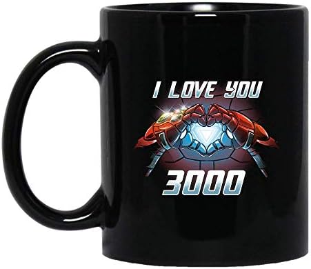 DAD I Love You 3000 T-Shirt Awesome Mug Love DAD Shirt Gifts for Women Men Boys Girls Big Fans Standard Coffee Mugs, Fathers Day Gifting ideas - Premium Quality printed (Black, 11oz.)