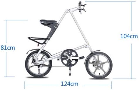 Folding Bike MINI Bicycle 16inch Wheel Smallest Aluminium Alloy Frame -Black