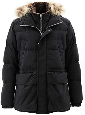 Paul Shark ポールアンドシャーク メンズ 2way ファーフード付き エコテックス ダウンコート Ip2693 ブラック