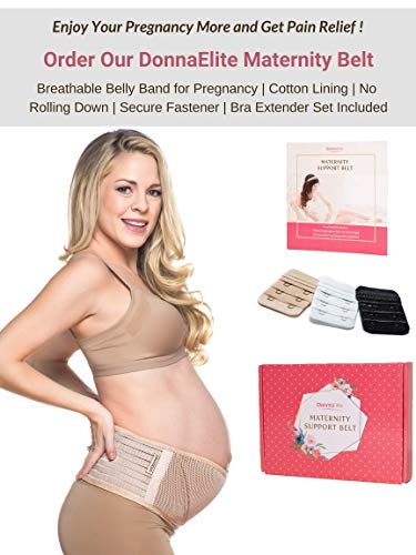 DonnaElite Labor & Delivery Inspirational Non Skid Push Maternity Socks | Luxury Combed Cotton Non Slip Grip for Pregnancy and Hospital Bag (Red - Keep Calm and Push)