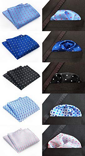 MENDENG-Mens-10-Pack-Assorted-Cotton-Polka-Dots-Pocket-Square-Handkerchief-Hanky