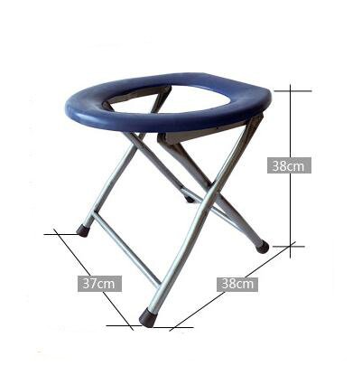 JKYQ Falten des Älteren Behinderten Mann- Und des Schwangeren Frauendusche- Und -Badezimmermobile-Toilettenstuhls Mit Toilett