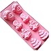 Allforhome (TM) 8 Cavity Christmas Tree Santa Claus Bells Silicone Cake Baking Mold Polymer Clay Chocolate Biscuit Candle Soap DIY Mold Bakeware