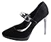 Detachable Shoe Straps - To Hold Loose Heels, Wedges, Flats (Double Clip Black (Flats/Wedges))