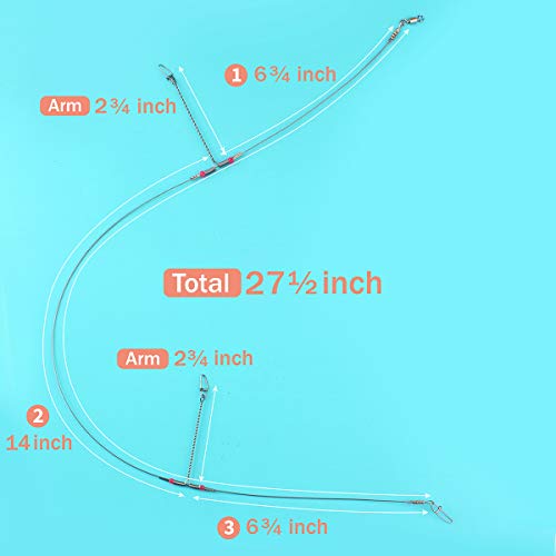 Fishing Leader Catfish High Low Rig Bottom Rigs Surf, Double Drop Wire