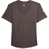 MON CHOU Women’s Premium Organic Pima Cotton V-Neck T-Shirt – Soft, Sustainable, Short Sleeve Relaxed Fit Everyday Tee