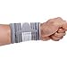 NeoTech Care Wrist Band - Adjustable Compression Strap - Elastic & Breathable Fabric - Support Sleeve for Tennis, Sports, Exercise - Men, Women, Right or Left (Gray Color, Size M, 1 Unit)