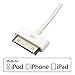Apple 30 Pin USB Cable EZOPower CERTIFIED 6 Feet 30-pin USB Sync & Charge Dock Connector Data Cable / White (Retail Packaging) For Apple iPad 1, 2, iPhone 3 3s 4, iPod Touch, iPod Nano