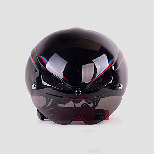 VISTANIA Bike Helmet With LED Light, Specialized Cycle Helmet With Safety Light Detachable Magnetic Visor Shield Goggles… - Image 4