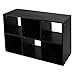 Giantex Black 6-Cube Organizer Storage Shelf Bookcase Home Office