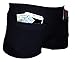 Clever Travel Companion Brief Boxer Women Underwear - Pickpocket & Loss Proof Travel Shorts Boyshort Panties - Cotton Underpants Bikini Bottoms Shorts with 2 Secret Zipper Pocket (Black)