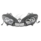 TCMT Motorcycle Black Left & Right Headlight Head Light Lamp Assembly Fits For Yamaha YZF R6 2003-2005 R6S 2006 2007 2008 2009