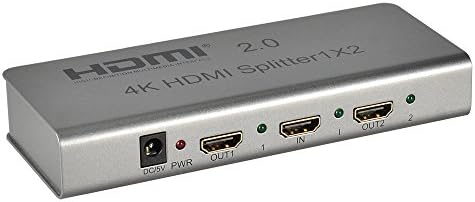 COWEEN HDMI Splitter 1 in 2 out HDMI 2.0 Switch Support 3D 1080P