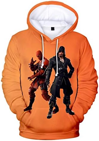 Fabby Unisex 3D Printed Hoodies Sweatshirt with Pockets