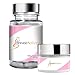 Breast Actives All Natural Breast Enhancement Supplement Capsules and Cream Combo Kit - Natural Formula for Natural Breast Enhancement - 3 Pack (3 Month Supply)