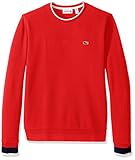 Lacoste Men's Long Sleeve Semi-Fancy Pique Crew Sweatshirt