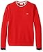 Lacoste Men's Long Sleeve Semi-Fancy Pique Crew Sweatshirt